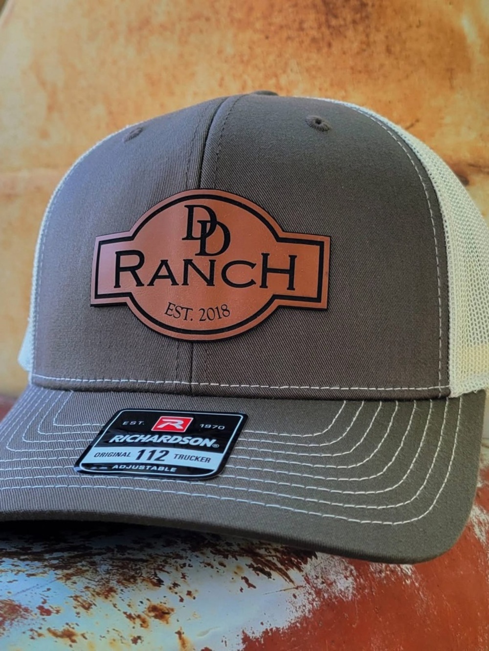 DD Ranch Trucker Hat - Olive with Cream Mesh